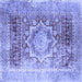 Square Persian Blue Traditional Rug, tr330blu