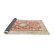 Sideview of Traditional Sunrise Orange Persian Rug, tr331