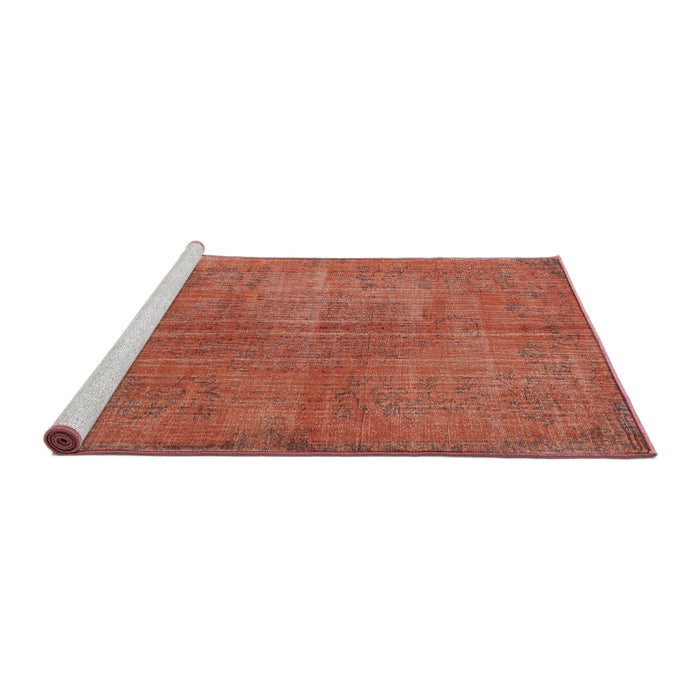 Sideview of Machine Washable Traditional Red Rug, wshtr3310