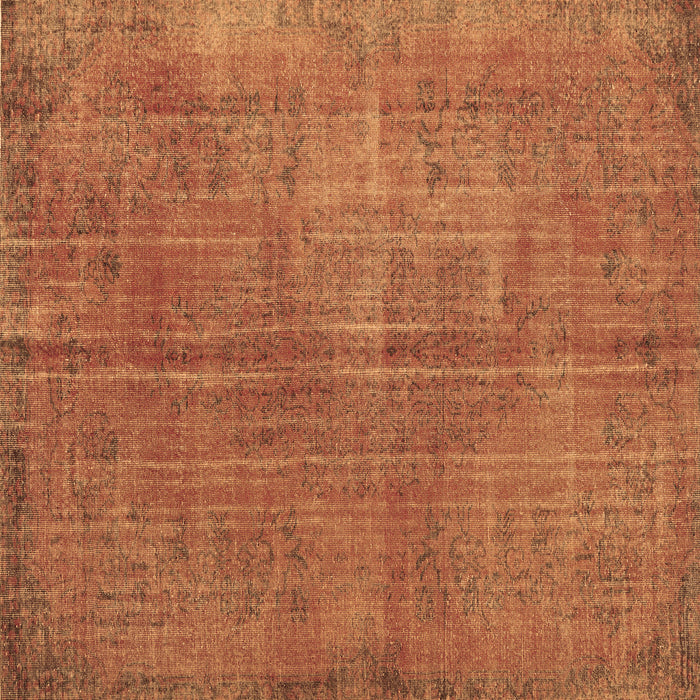 Square Persian Brown Traditional Rug, tr3310brn