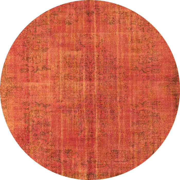 Square Persian Orange Traditional Rug, tr3310org