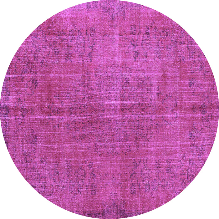 Round Persian Purple Traditional Rug, tr3310pur