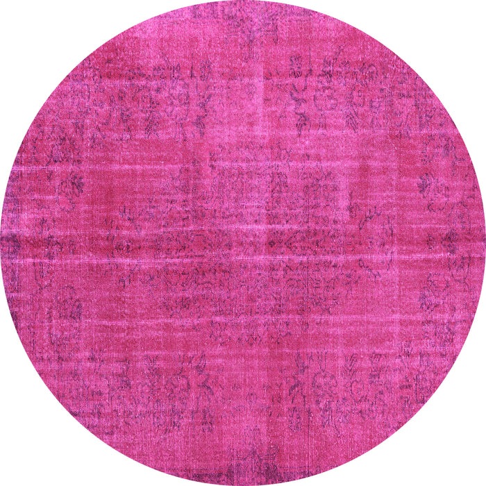 Round Persian Pink Traditional Rug, tr3310pnk