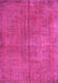 Machine Washable Persian Pink Traditional Rug, wshtr3310pnk