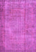 Machine Washable Persian Purple Traditional Area Rugs, wshtr3311pur