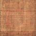 Square Persian Brown Traditional Rug, tr3311brn