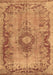 Medallion Brown Traditional Rug, tr3312brn