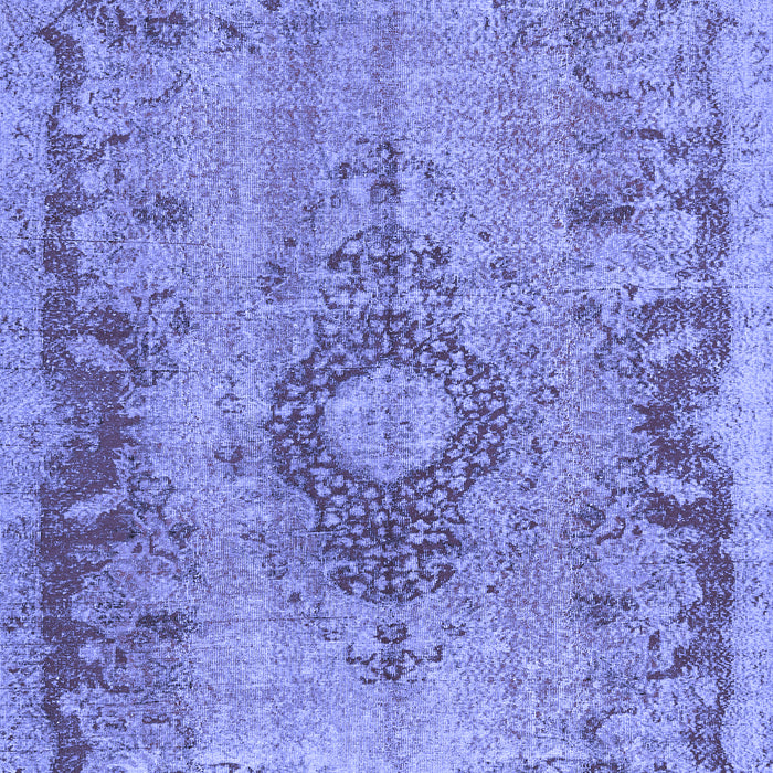 Medallion Blue Traditional Rug, tr3312blu