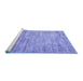 Sideview of Machine Washable Persian Blue Traditional Rug, wshtr3313blu