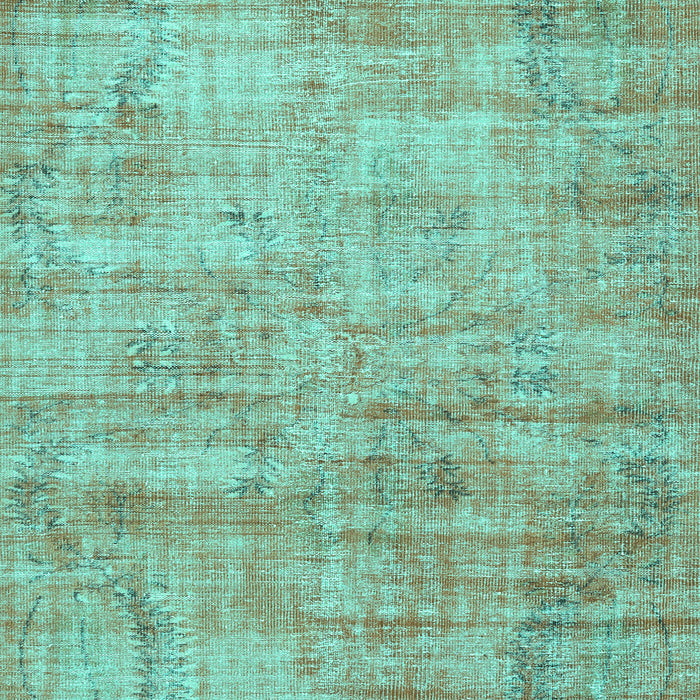 Machine Washable Persian Turquoise Traditional Area Rugs, wshtr3313turq