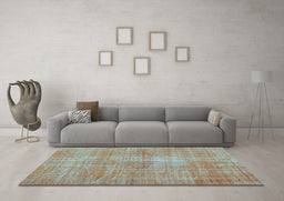 Machine Washable Persian Light Blue Traditional Rug in a Living Room, wshtr3314lblu