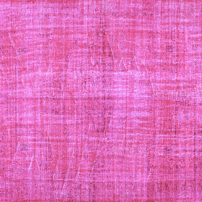 Square Machine Washable Persian Purple Traditional Area Rugs, wshtr3314pur