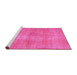 Sideview of Machine Washable Persian Pink Traditional Rug, wshtr3314pnk