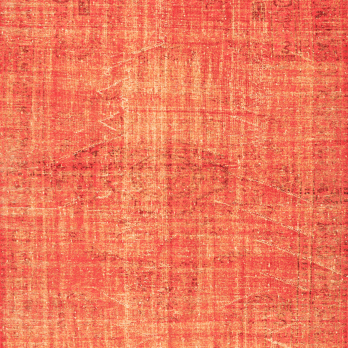 Serging Thickness of Machine Washable Persian Orange Traditional Area Rugs, wshtr3314org