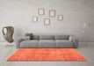 Machine Washable Persian Orange Traditional Area Rugs in a Living Room, wshtr3314org