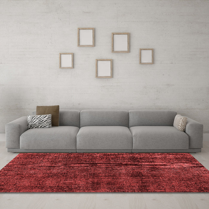 Bohemian Red Washable Rugs