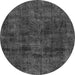 Square Persian Gray Bohemian Rug, tr3315gry