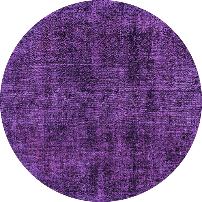 Round Persian Purple Bohemian Rug, tr3315pur