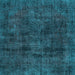 Square Machine Washable Persian Light Blue Bohemian Rug, wshtr3315lblu