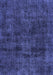Machine Washable Persian Blue Bohemian Rug, wshtr3315blu