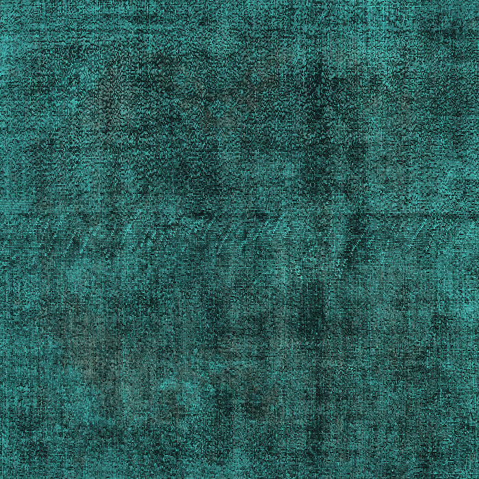 Square Machine Washable Persian Turquoise Bohemian Area Rugs, wshtr3315turq