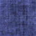 Square Persian Blue Bohemian Rug, tr3315blu