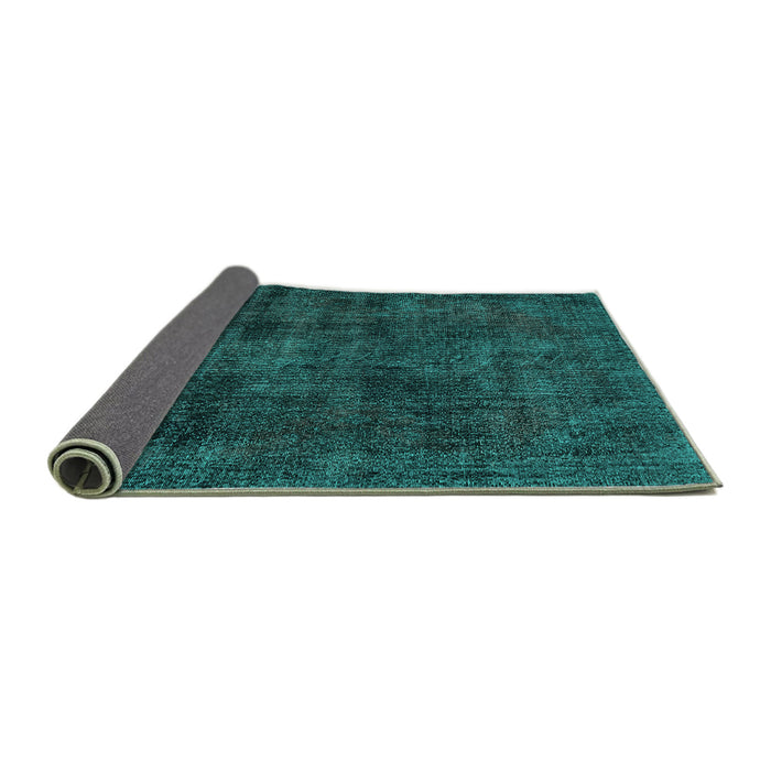 Sideview of Persian Turquoise Bohemian Rug, tr3315turq
