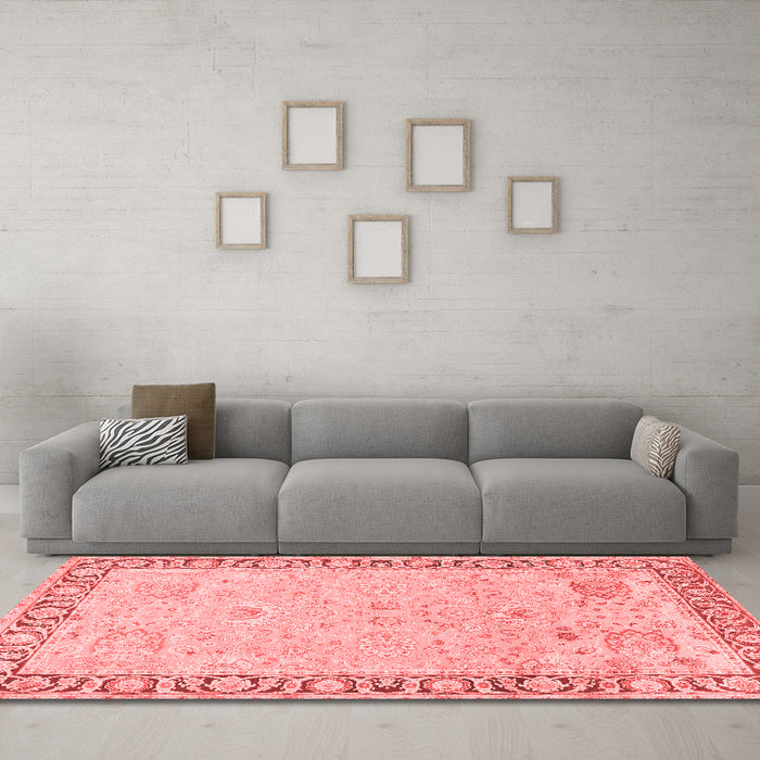 Traditional Red Washable Rugs