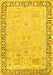 Machine Washable Persian Yellow Traditional Rug, wshtr3316yw