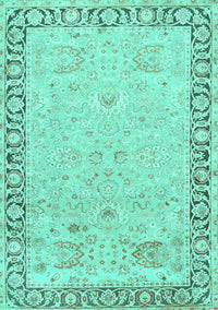 Persian Turquoise Traditional Rug, tr3316turq