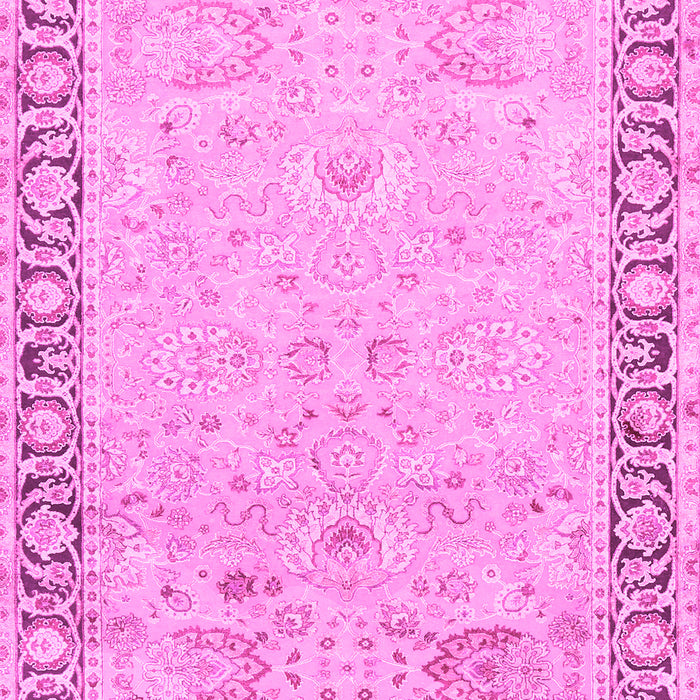 Machine Washable Persian Pink Traditional Rug, wshtr3316pnk