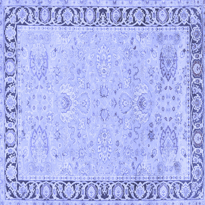 Square Persian Blue Traditional Rug, tr3316blu