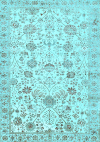 Persian Light Blue Traditional Rug, tr3317lblu