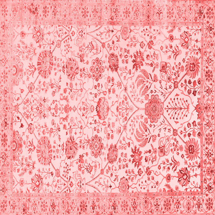 Machine Washable Persian Red Traditional Rug, wshtr3317red