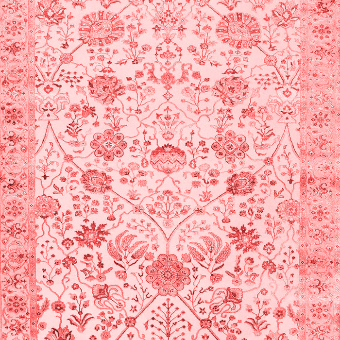 Machine Washable Persian Red Traditional Rug, wshtr3317red