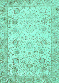 Persian Turquoise Traditional Rug, tr3318turq