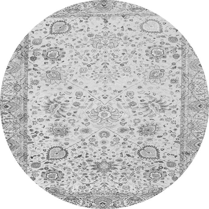 Square Persian Gray Traditional Rug, tr3318gry