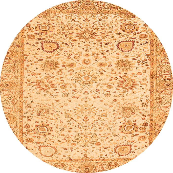 Square Persian Orange Traditional Rug, tr3318org