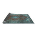 Sideview of Medallion Light Blue Traditional Rug, tr3319lblu