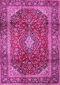 Medallion Pink Traditional Rug, tr3319pnk