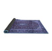 Sideview of Medallion Blue Traditional Rug, tr3319blu