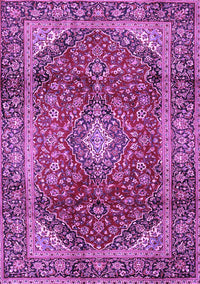 Medallion Purple Traditional Rug, tr3319pur