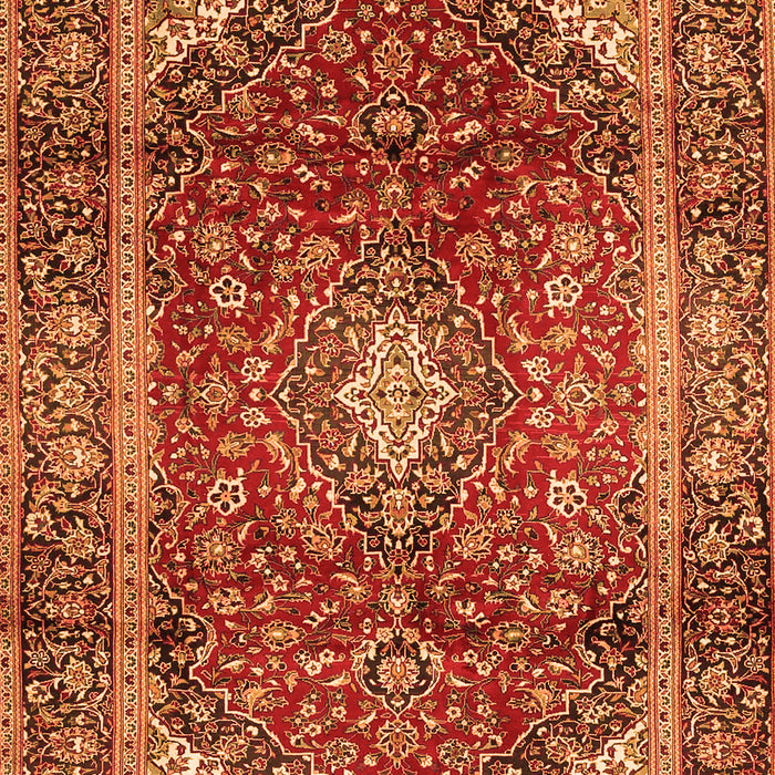 Medallion Orange Traditional Rug, tr3319org