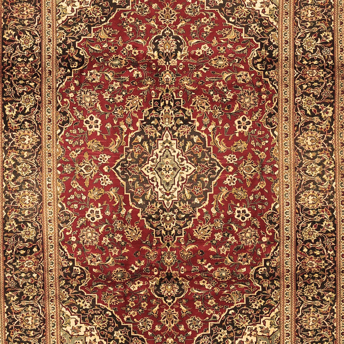 Medallion Brown Traditional Rug, tr3319brn