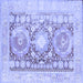 Square Persian Blue Traditional Rug, tr331blu