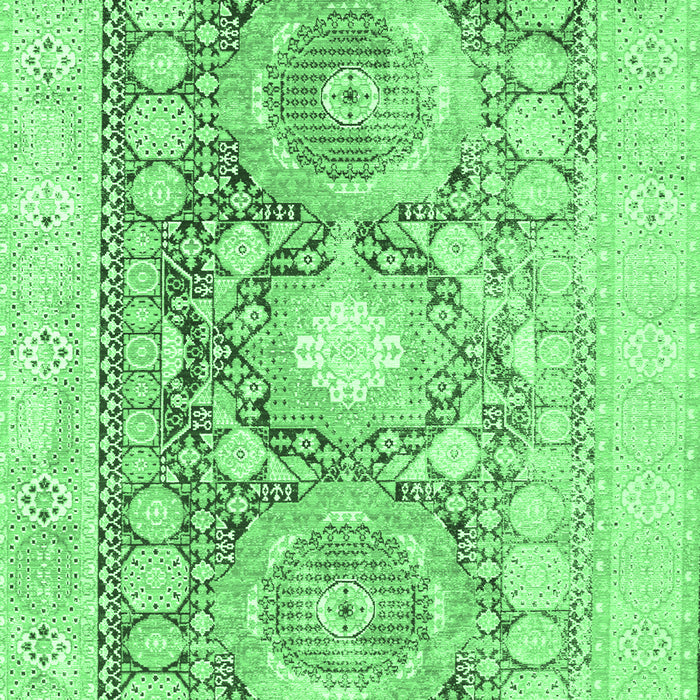 Machine Washable Persian Emerald Green Traditional Area Rugs, wshtr331emgrn