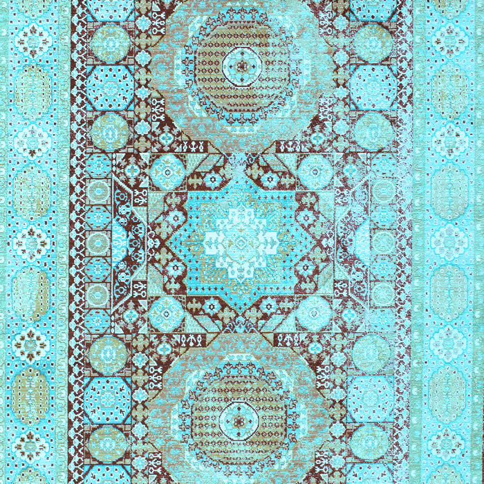 Machine Washable Persian Light Blue Traditional Rug, wshtr331lblu