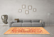 Machine Washable Persian Orange Traditional Area Rugs in a Living Room, wshtr331org