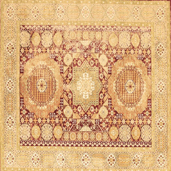 Square Persian Brown Traditional Rug, tr331brn