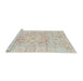 Sideview of Machine Washable Traditional Light French Beige Brown Rug, wshtr332